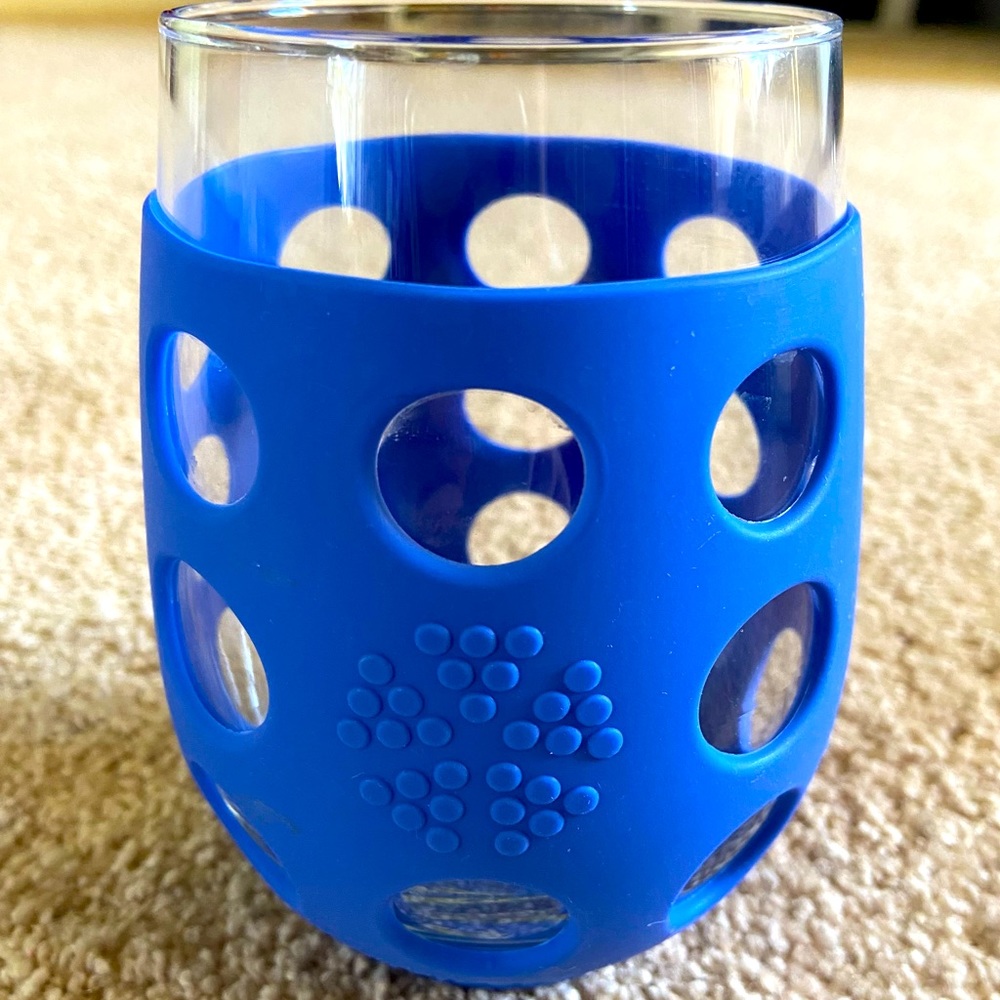 Lifefactory Indigo Blue Wine Glass